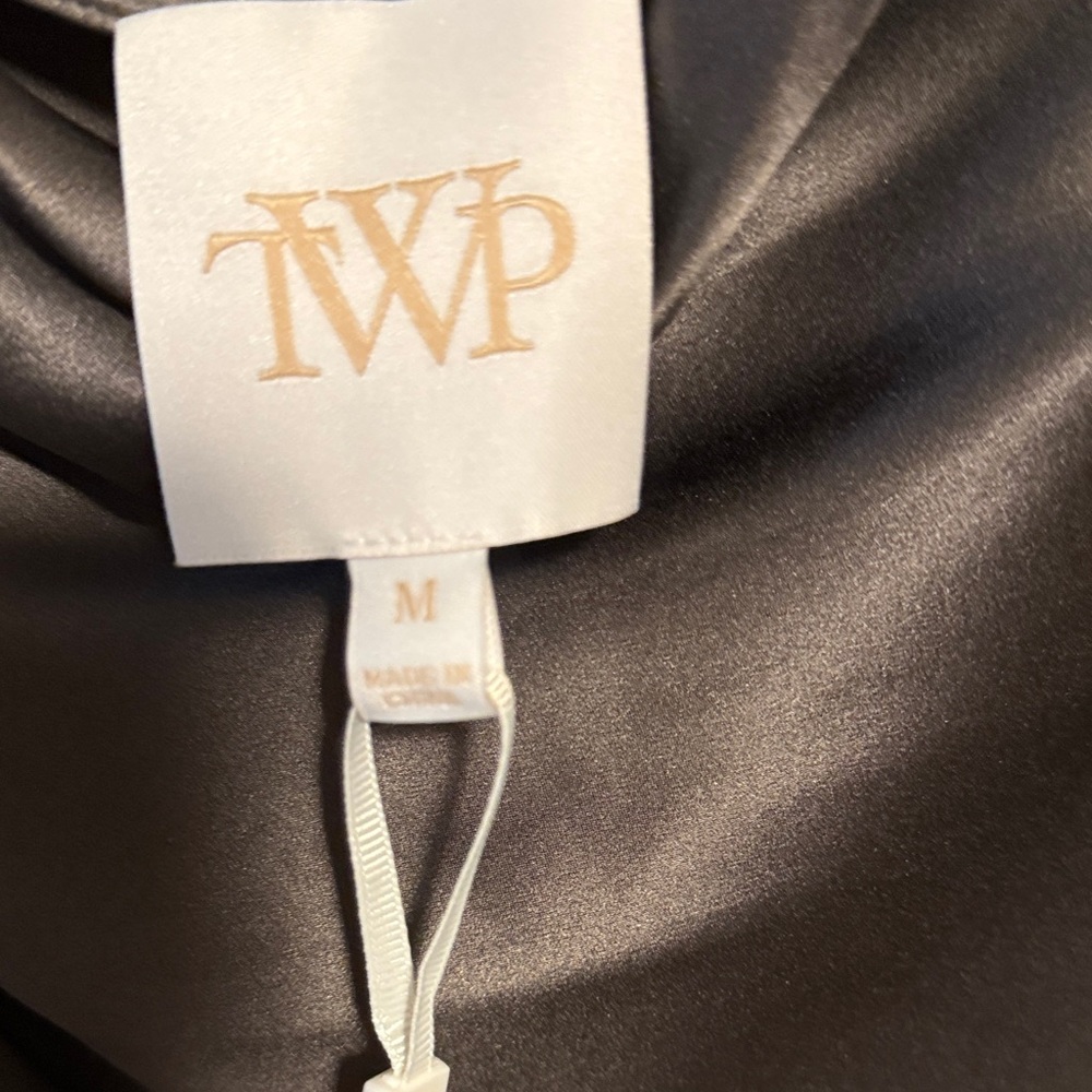 TWP Chocolate Silk Blouse - Picture 3 of 6